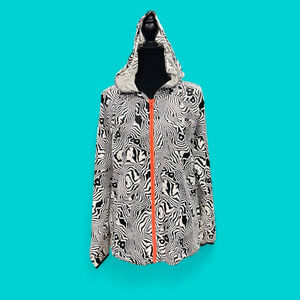 FILA Vintage 90’s Zebra Print Windbreaker Jacket XL